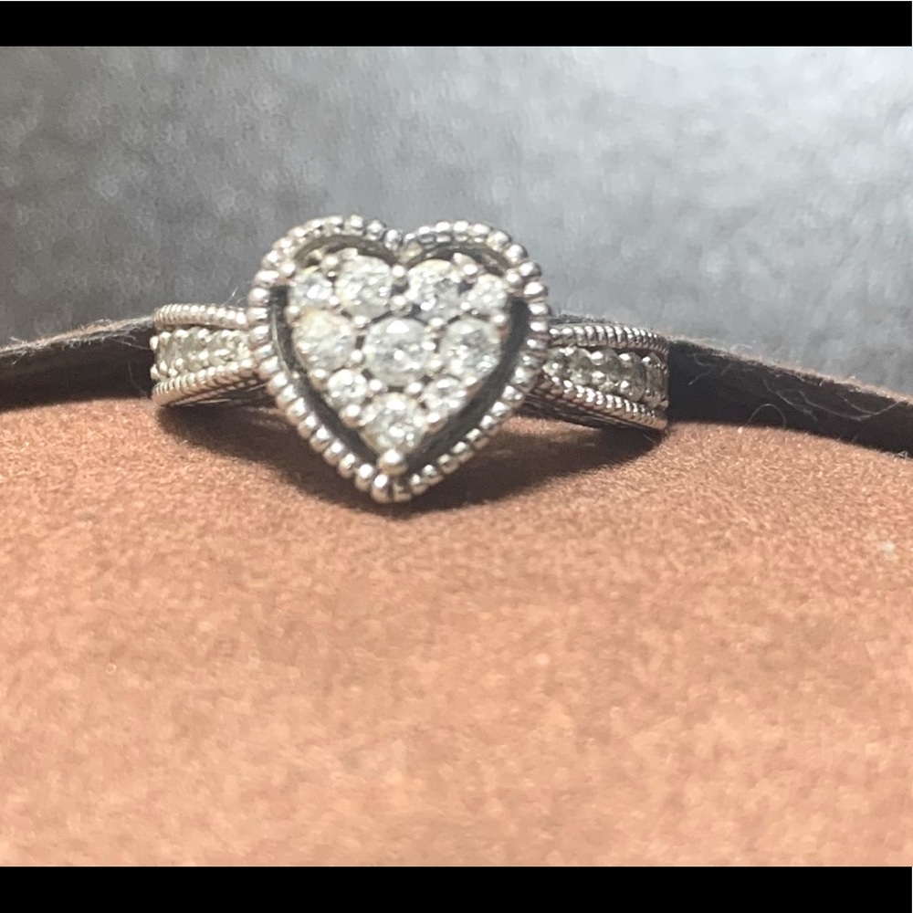 Real heart Diamond Ring